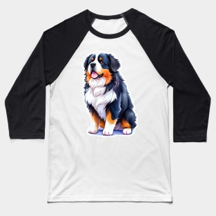 Photo of a Bernese mountain dog with black, white, and brown fur Baseball T-Shirt